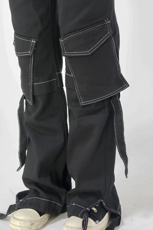 ND Black Oversized Pocket Cargo Pants